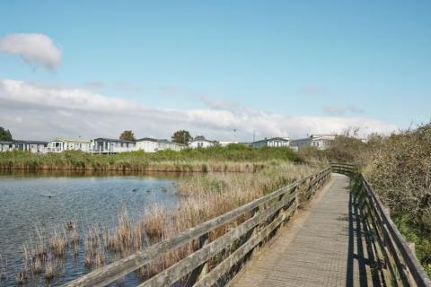 Sussex caravan site with fishing at Church Farm Holiday Park