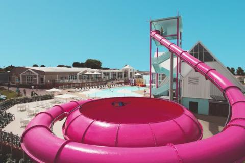 the amazing bowl at Combe Haven Holiday Park