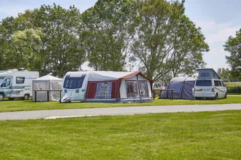 touring caravan park in Suffolk