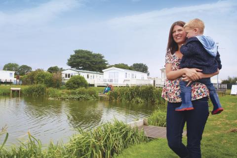 cravan site with fishing lakes in lincolnshire at Sunnydale Holiday Park