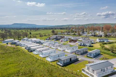 caravan park in yorkshire at Bowland fell Holiday Park
