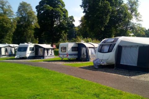 Callander Woods Holiday Park touring caravan site in Scotland