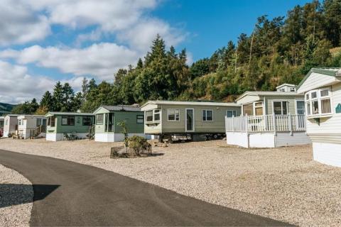 Scotland caravan site at Corriefodly Holiday Park