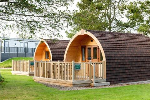 glamping pod park in Scotland at Deeside Holiday Park