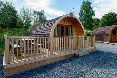 glamping pods in scotland at Lomond Woods Holiday Park