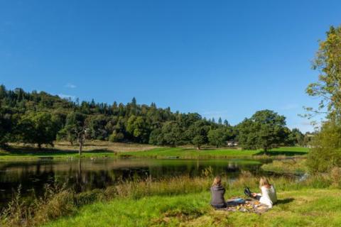 enjoying the tranquil scottish countryside at Moffat Manor Holiday Resort