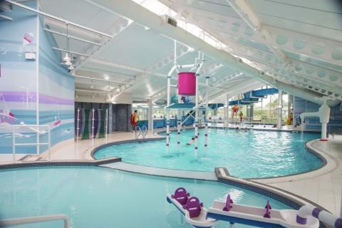 the indoor swimming pool complex at Seton Sands Holiday Park