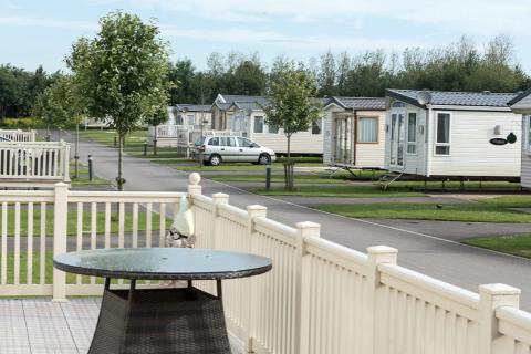 static caravan park in Yorkshire by the beach