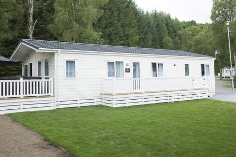 luxury lodges on a lodge park in Scotland at Tummel Valley Holiday Park