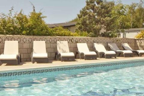the outdoor swimming pool at St Helens Coastal Resort