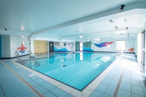 the indoor swimming pool at Silver Sands Holiday Park