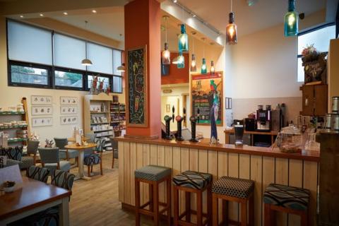 the bar at Keldy Forest Lodges