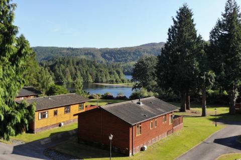 woodland lodge holidays in Perthshire at Faskally Woods Holiday Park 