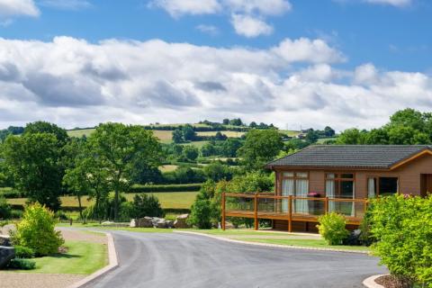 luxury lodge holiday park in Herefordshire at Malvern View Holiday Park