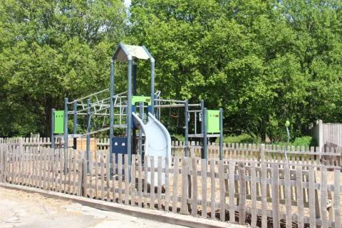 the childrens adventure playground at Newhaven Holiday Park