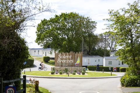 luxury static caravans at Solent Breezes Holiday Park in Hampshire