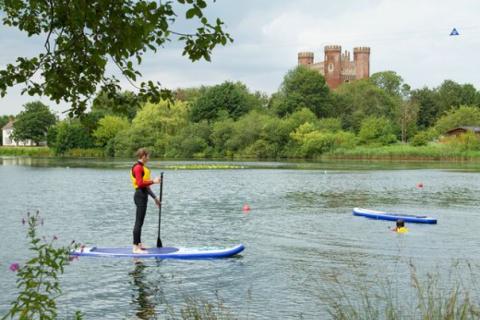 stand up paddleboarding at Tattershall Lakes Country Park
