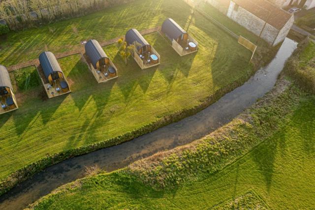 luxury glamping retreat in wells, somerset