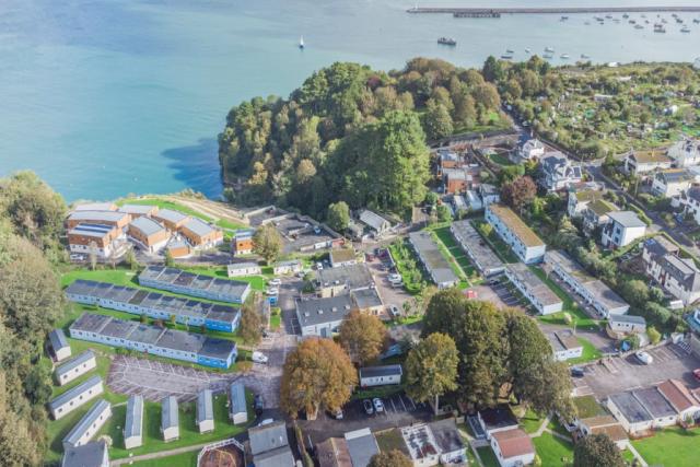 looking down over Brixham Holiday Park