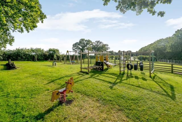 adventure playground at Castle Brake Holiday Park