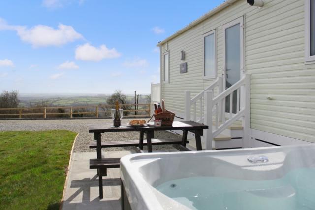 caravans with hot tubs in Callington, Cornwall at Tamar View Holiday Park