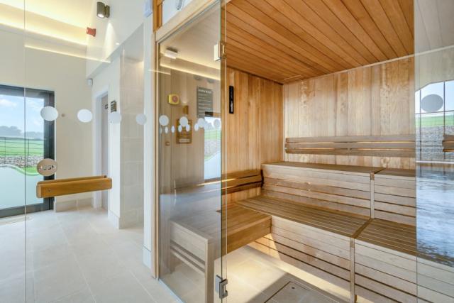 sauna at knights lodges park in derbyshire near burton-on-trent 