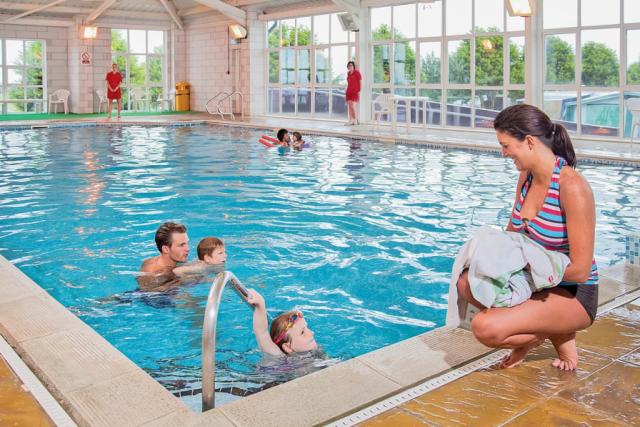 indoor swimming pool at tencreek holiday park near looe in cornwall