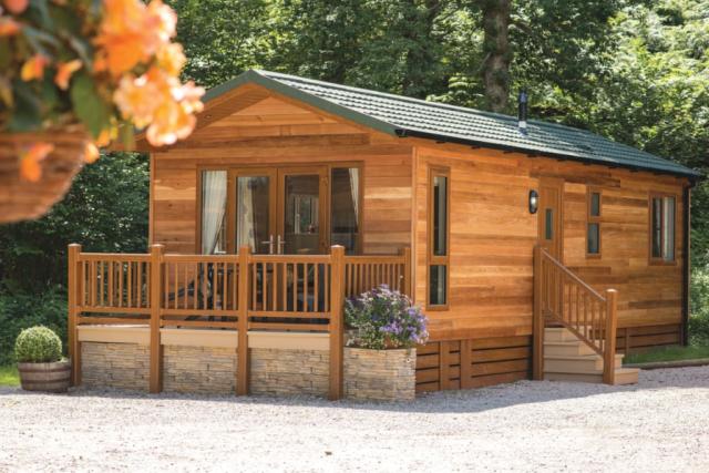 luxury lodge at crake valley holiday park in the lake district