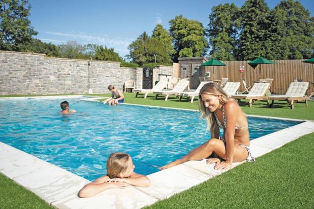 pool at ribblesdale lodge holiday park near clitheroe