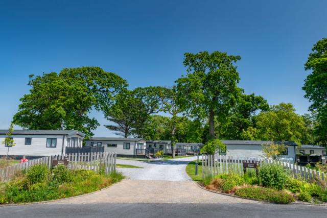 caravans at blue anchor holiday park near minehead