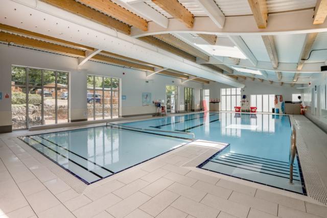 indoor pool at cheddar woods resort and spa in cheddar