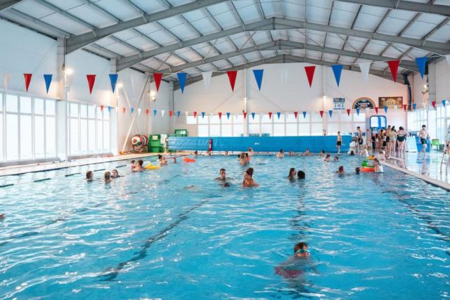 indoor swimming pool at unity beach holiday park