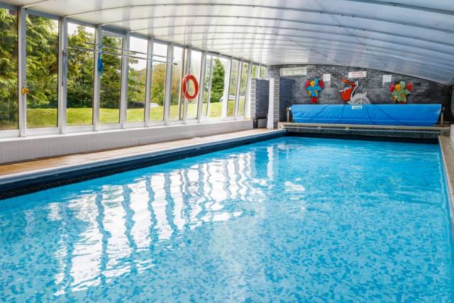 indoor pool at brecon beacons resort near breacon beacons national park