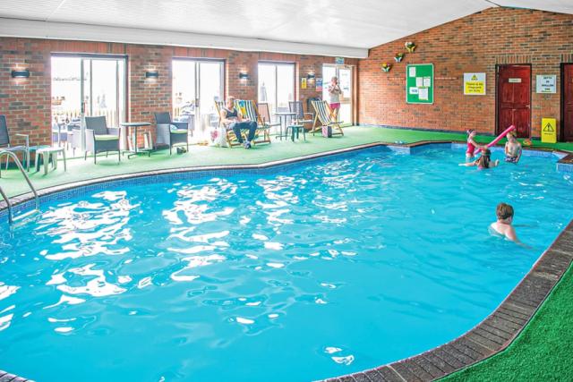 indoor pool at ocean heights leisure park near new quay