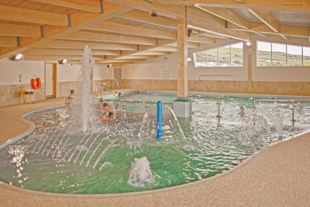 indoor pool at sunbeach holiday park at llwyngwril