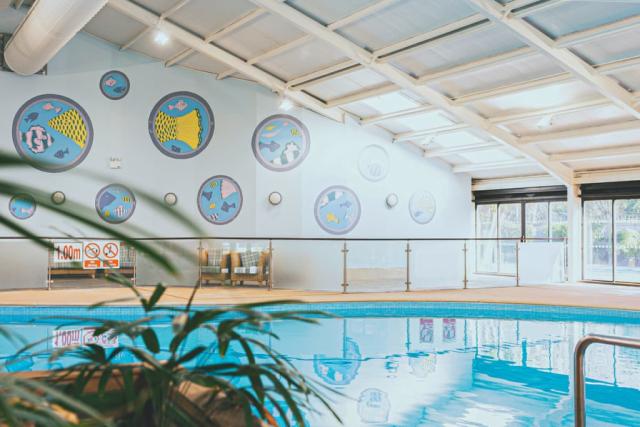 indoor pool at talacre beach resort in holywell