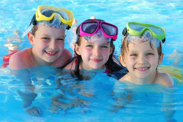 outdoor swimming pool at aberdwylan holiday park near abercych