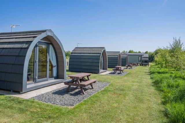 glamping pods at coldstream holiday park in coldstream