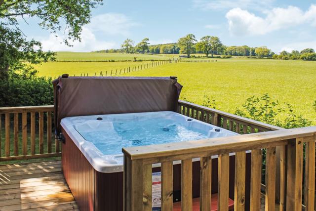 hot tub holidays at mouswald lodge holiday park in dumfries