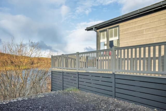 lodge with private decking at oban holiday park in oban