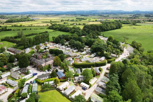 looking down over Rawcliffe Hall Holiday Park in Lancashire