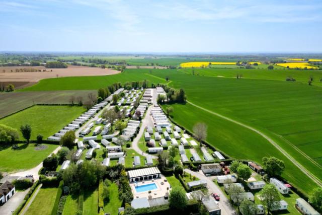 looking down over White Rose Holiday Park