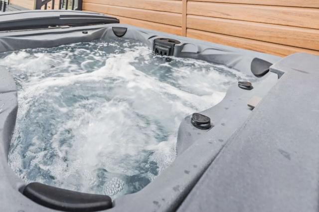 lkodge hot tub holidays in Denbighshire at Bryn Morfydd Lodge Park