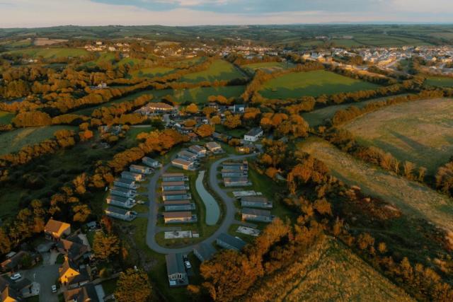 looking down over Bude Coastal Resort