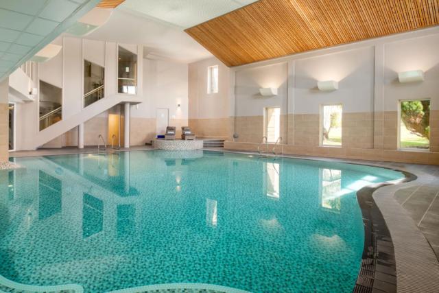 the indoor swimming pool at the Clowance Estate