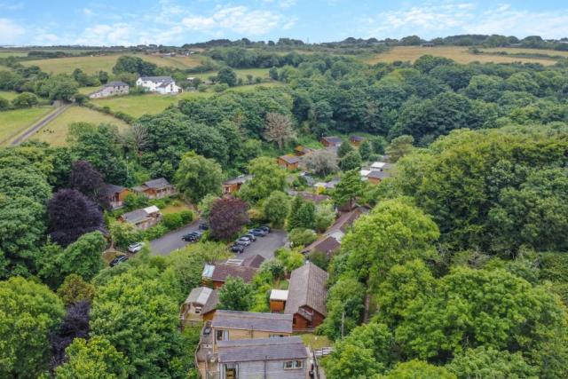 view from the air of Leycroft Valley Holiday Park