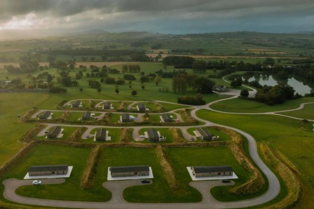 looking down over North Lakes Lodges near the Lake District in Cumbria