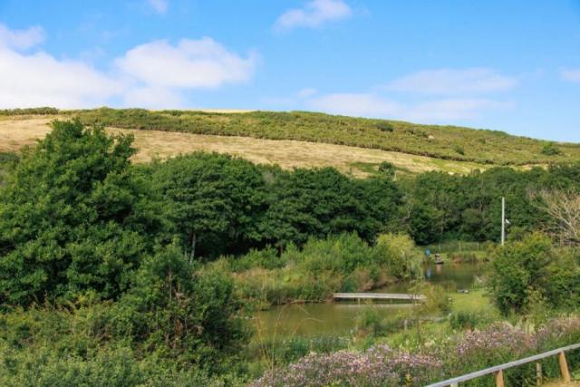 the coarse fishing lake at Sun Haven Holiday Park