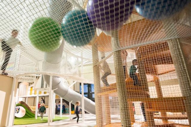 the indoor soft play area at Whitekirk Hill Resort
