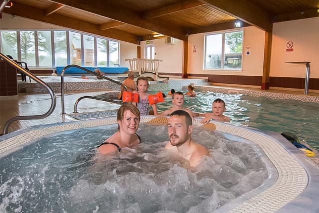 indoor pool at brighouse bay holiday park in kirkcudbright
